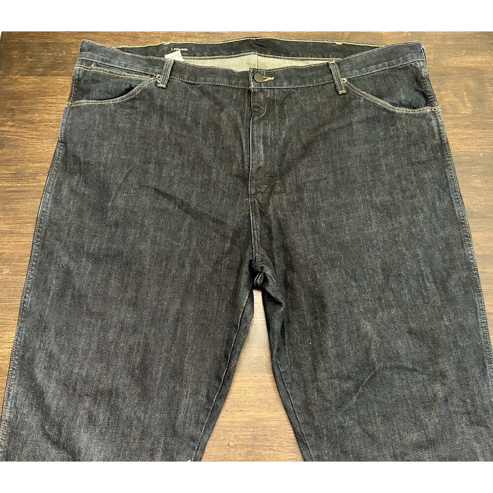 J Peterman Jeans Mens 44 X 30 Dark Blue Denim Jeans Casual Worn Once